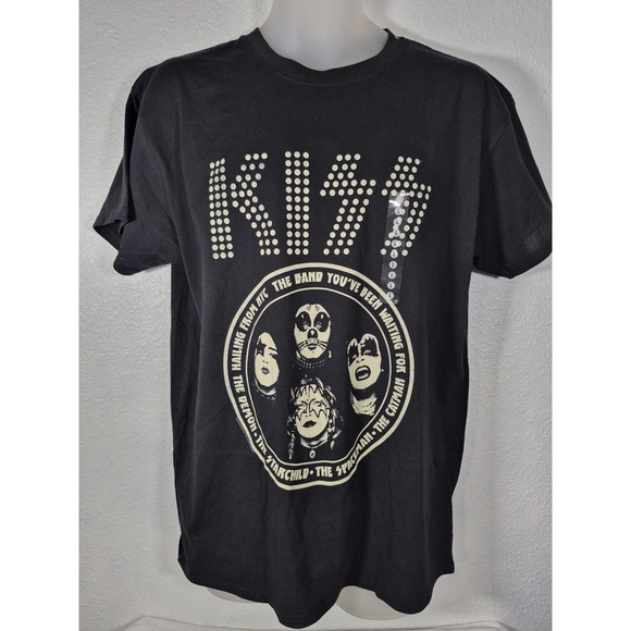 Brisco Brands Other - Brisco Brands Kiss Graphic T-Shirt Mens Large Black Rock Band Tee